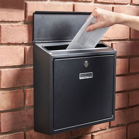 metal wall mounted post box